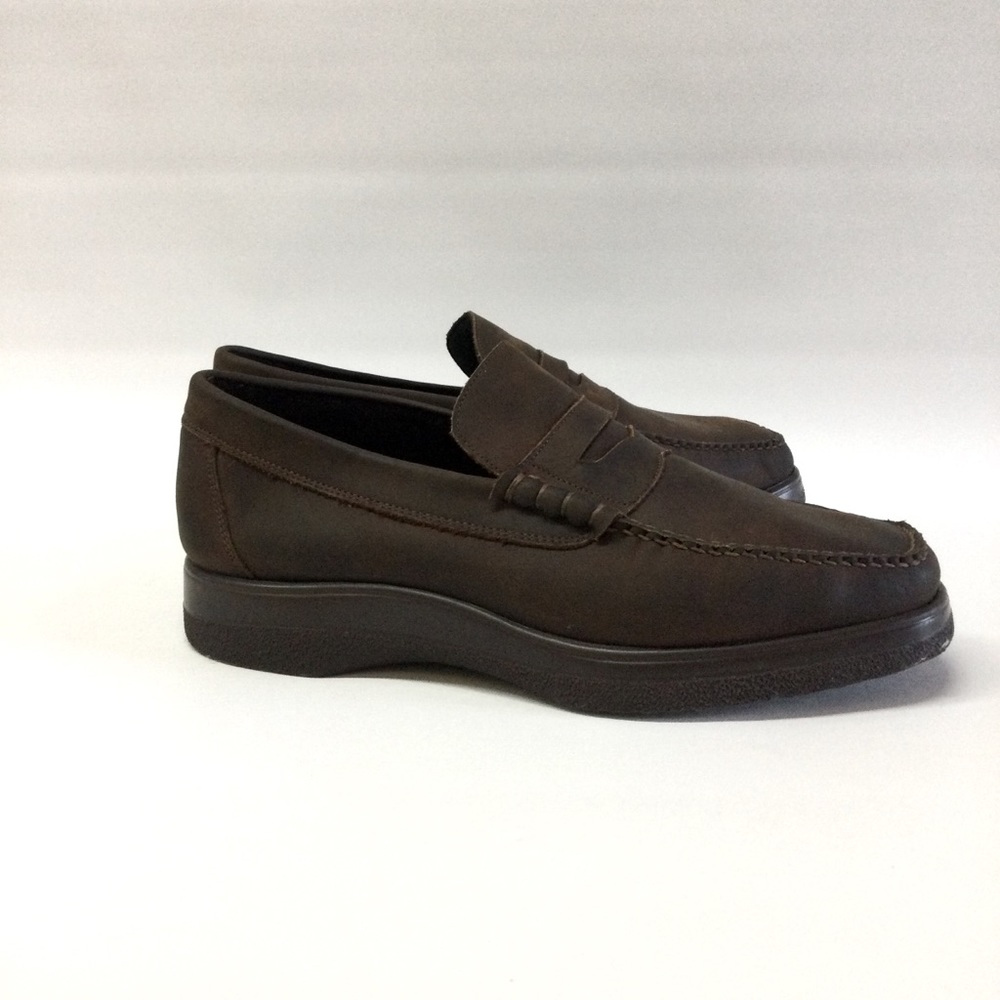 Hitchcock men’s wide shoes brown loafers 10.5